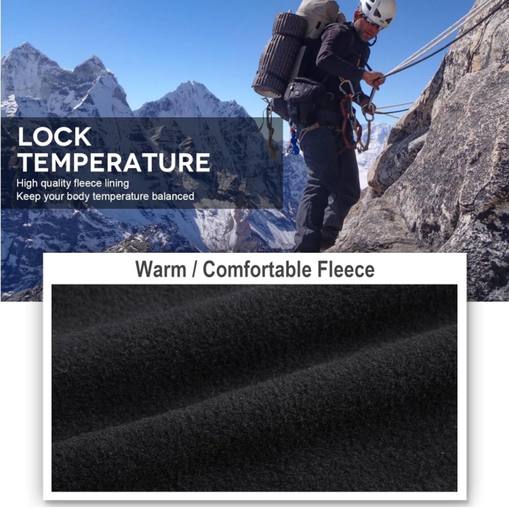 Toomett Men's hiking Snow Pants Skiing Winter Insulated Fleece Lined NEW Size 32 - Picture 6 of 12
